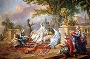 Charles-Amedee-Philippe van Loo The Sultana Served by her Eunuchs Spain oil painting artist